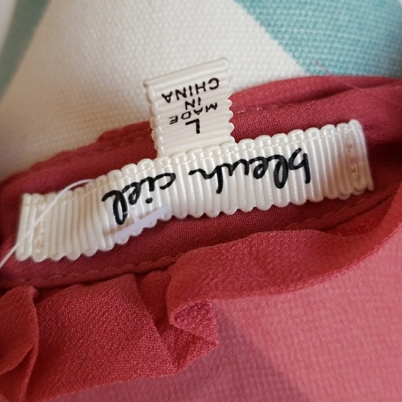 NWT Bleuh Cliel ruffle sleeve blouse - Picture 5 of 7